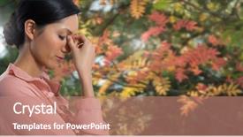  Presentation with autumn leaves - Slides having executive branch - digital composite of autumn leaves background and a  colored foreground