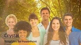  Presentation with creative - Cool new theme with executive branch - portrait of creative team backdrop and a gold colored foreground