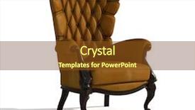  Presentation with brown and white - Presentation having executive chairs - brown leather armchair background and a tawny brown colored foreground