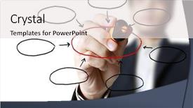  Presentation with coaching - Slide set consisting of executive coaching - hand drawing in a whiteboard background and a  colored foreground