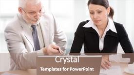  Presentation with coaching - Slides consisting of executive coaching - professor teaches a student background and a coral colored foreground