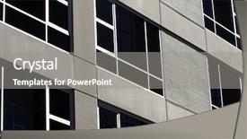  Presentation with executive - Slide set having executive condo buiding - front of a new modern background and a  colored foreground