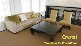  Presentation with lounge - Presentation design enhanced with executive lounge background and a tawny brown colored foreground