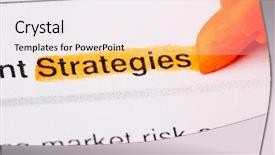  Presentation with strategies - Amazing slides having executive planning - strategies word backdrop and a sky blue colored foreground