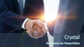  Presentation with business plan - Slide deck enhanced with executive protection - business plan successfully protected background and a  colored foreground