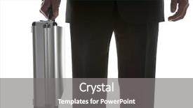  Presentation with silver frames - Colorful PPT theme enhanced with executive protection - businessman holding sturdy silver suitcase backdrop and a gray colored foreground