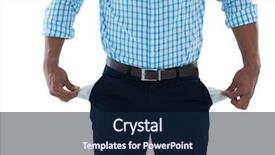  Presentation with executive brief - Audience pleasing PPT layouts consisting of executive standing with empty pocket backdrop and a navy blue colored foreground