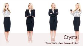  Presentation with business success - Audience pleasing PPT layouts consisting of executive woman - set of beautiful attractive businesswoman backdrop and a lemonade colored foreground