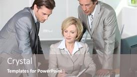  Presentation with diary - Beautiful presentation featuring executives-making-a-date backdrop and a gray colored foreground