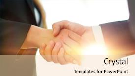  Presentation with joint - Slides having executives to congratulate the joint background and a lemonade colored foreground