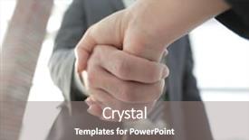  Presentation with joint - Amazing PPT theme having executives to congratulate the joint backdrop and a gray colored foreground