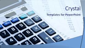  Presentation with diagram - Slides enhanced with exellence - calculator and diagram background and a sky blue colored foreground