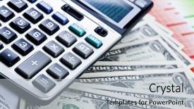  Presentation with calculator - Theme having exellence - raport and calculator background and a  colored foreground