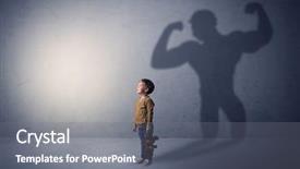  Presentation with empty - PPT layouts having exemplarity - little waggish boy background and a  colored foreground