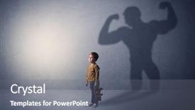  Presentation with empty - Cool new slide set with exemplarity - little waggish boy backdrop and a  colored foreground