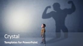  Presentation with empty - Amazing PPT theme having exemplarity - little waggish boy backdrop and a  colored foreground