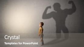  Presentation with empty - Amazing slide set having exemplarity - little waggish boy backdrop and a  colored foreground