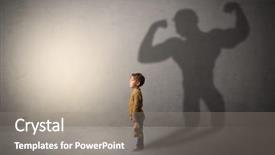  Presentation with empty - Colorful slides enhanced with exemplarity - little waggish boy backdrop and a  colored foreground