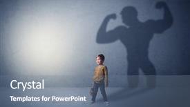  Presentation with empty - PPT layouts featuring exemplarity - little waggish boy background and a gray colored foreground