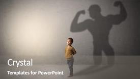  Presentation with shadow - Cool new presentation design with exemplarity - little waggish boy backdrop and a gray colored foreground