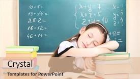  Presentation with sleep learning - Beautiful theme featuring rura - cold winter sunset in alps backdrop and a ocean colored foreground