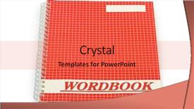  Presentation with school - Beautiful PPT layouts featuring exercise book - school wordbook isolated on white backdrop and a  colored foreground