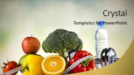  Presentation with weight loss lose text - Slide set with exercise diet - weight loss fitness background and a soft green colored foreground