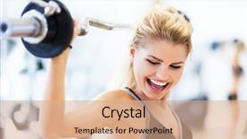  Presentation with lifting weights - Cool new theme with spheroid bright abstract rainbow christmas backdrop and a wine colored foreground.