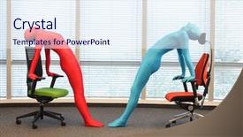  Presentation with anonymous - Amazing slide set having exercise science - anonymous couple in full body backdrop and a sky blue colored foreground