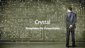  Presentation with data science - Theme having exercise science - business person standing background and a gray colored foreground