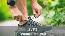  Presentation with heart rate - Slides enhanced with exercise-wearing-heart-rate-tracker background and a dark gray colored foreground