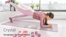  Presentation with resistance - Presentation theme consisting of exercise-workout-at-home-fit background and a lemonade colored foreground