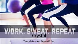  Presentation with new years - Amazing theme having exercises against motivational new year backdrop and a light blue colored foreground