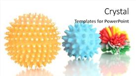  Presentation with pets - Presentation theme enhanced with exercising dogs - rubber toys for pets isolated background and a white colored foreground