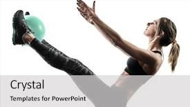  Presentation with minar e pakistan is one - PPT theme having exercising pilates fitness soft ball background and a light gray colored foreground