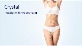  Presentation with weight loss - Beautiful slide deck featuring exercising water balance healthy nutrition backdrop and a sky blue colored foreground