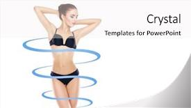  Presentation with body balance - Amazing presentation theme having exercising water balance healthy nutrition backdrop and a white colored foreground