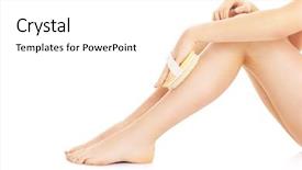  Presentation with white gold picture of wedding - Cool new slide deck with exfoliant - picture of a woman doing backdrop and a white colored foreground