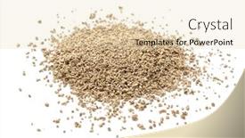  Presentation with mineral - Presentation theme having exfoliated-vermiculite-mineral-isolated background and a lemonade colored foreground