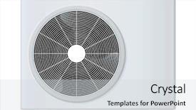  Presentation with conditioner - Amazing PPT layouts having exhaust fan - air conditioner rasterized vector illustration backdrop and a light gray colored foreground