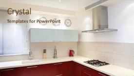  Presentation with elements - Amazing slide deck having exhaust fan - luxury kitchen with red backdrop and a lemonade colored foreground