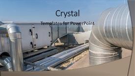  Presentation with air conditioning - Amazing slide deck having exhaust system - installation of steel air conditioning backdrop and a light blue colored foreground