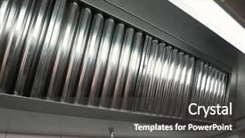  Presentation with systems - Beautiful PPT theme featuring exhaust systems hood filters detail backdrop and a dark gray colored foreground