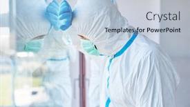  Presentation with intensive care - Theme enhanced with exhausted-clinician-in-intensive-care background and a light blue colored foreground