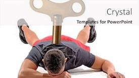  Presentation with trainer - Presentation theme consisting of exhausted-trainer-on-low-energy background and a white colored foreground