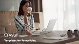  Presentation with home loan interest - Amazing slides having exhaustion - young exhausted woman working backdrop and a tawny brown colored foreground