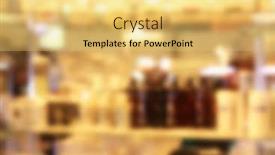  Presentation with exhibition - PPT theme consisting of exhibition-of-care-and-design background and a yellow colored foreground