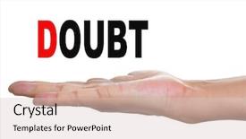  Presentation with hands holding be brave word - Slides enhanced with existentialism - hand of a man holding background and a lemonade colored foreground