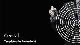  Presentation with way - Presentation design with exit plan - close up of businessman drawing background and a black colored foreground