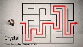  Presentation with lost - PPT layouts featuring exit plan - lost businessman found the way background and a soft green colored foreground